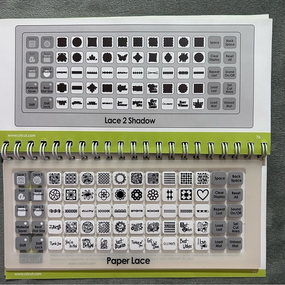 Cricut PAPER LACE shapes & font - Picture 11 of 12